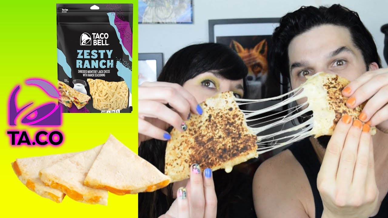 Taco Bell Zesty Ranch Shredded Cheese Quesadilla Review YouTube Taco Bell Zesty Ranch Shredded Cheese Quesadilla Review YouTube