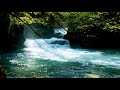 Calming Blue MOUNTAIN STREAM. Relaxing NATURE Sounds. White Noise for Stress Relief and Sleeping.