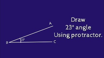 How to draw 23 degree angle using protractor. shsirclasses.