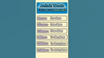 Archaic Words #inglish #classes #engliah #archaic #words #hence #meaning
