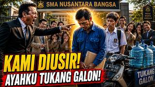 DIUSIR DARI SEKOLAH ELITE KARENA AYAHKU TUKANG GALON‼️ MEREKA MENYESAL SETELAH SATU PRIA DATANG