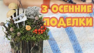 3 осенние ПОДЕЛКИ для детского сада и школы