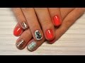 Дизайн ногтей гель-лак shellac -  Роспись ногтей - Дизайн блестками (видео уроки дизайна ногтей)