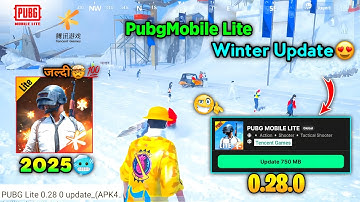 😱Pubg Lite 0.28.0 New Winter🥶 Update 2025 | Pubg Mobile Lite 0.28.0 ComeBack?😳 Update 2025 🔥