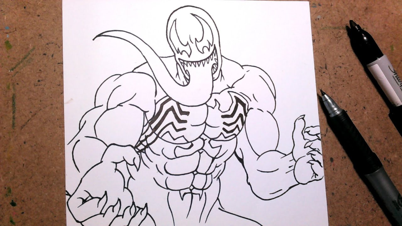 Cómo Dibujar Venom Paso A Paso Marvel Presenta La Impresionante Nueva