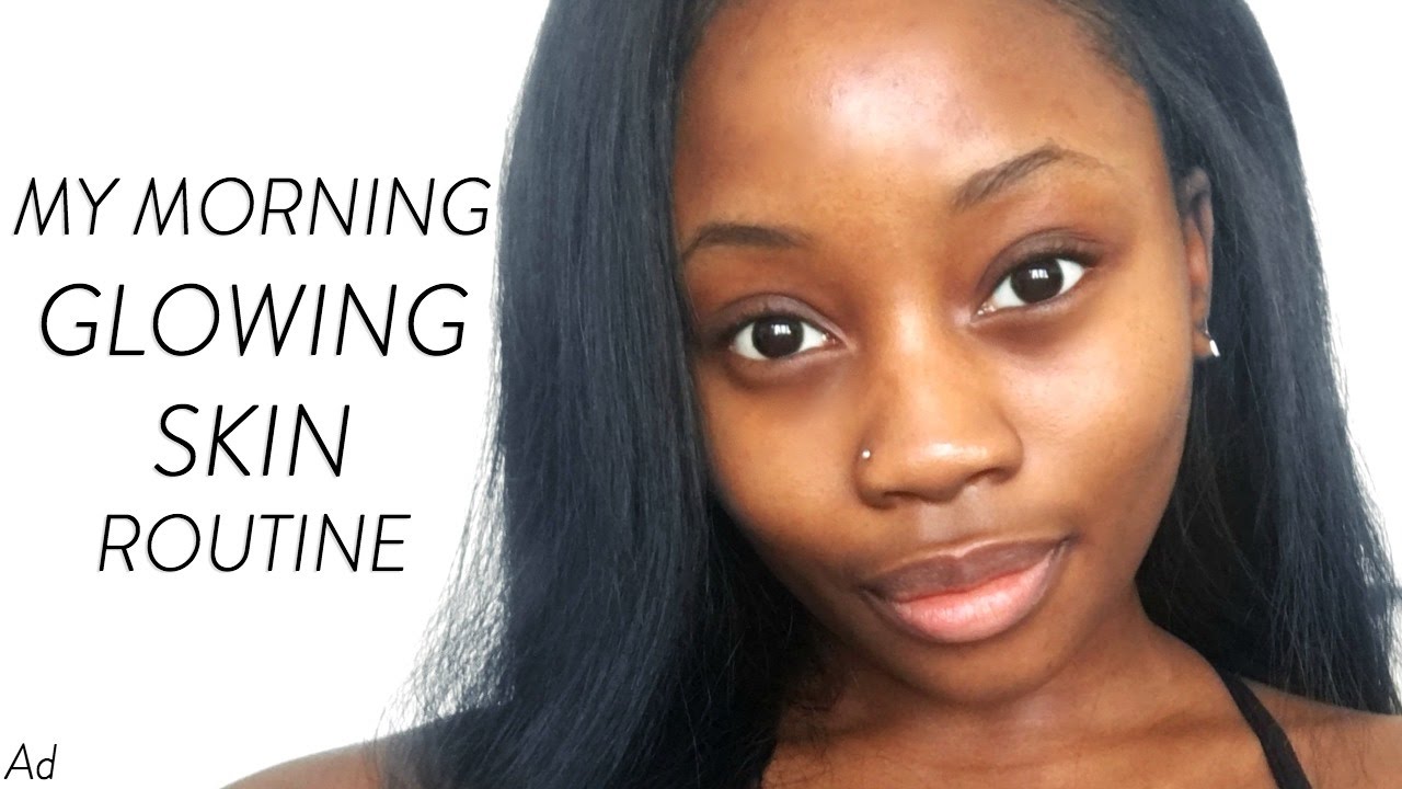 Morning Skincare routine with drugstore products AD