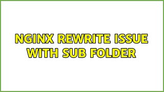 Nginx rewrite issue with sub folder
