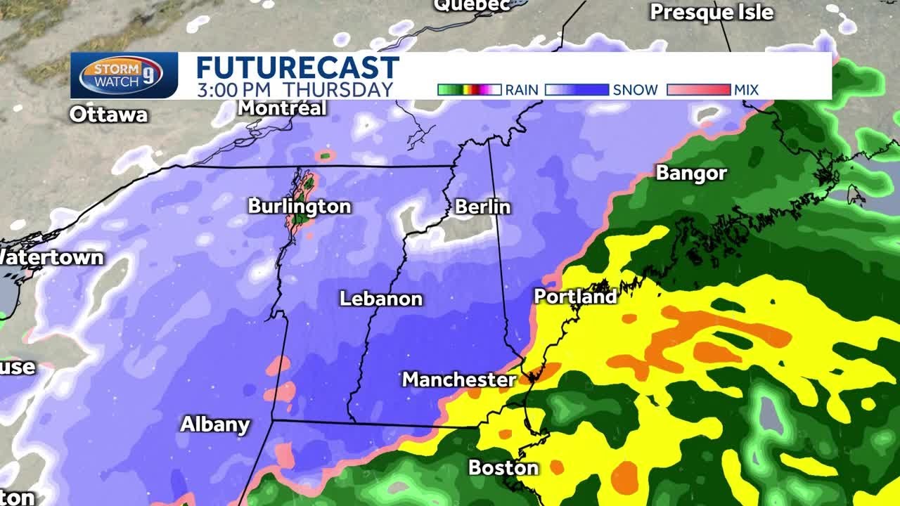 Hour-by-hour forecast of snow, rain moving into New Hampshire on ...