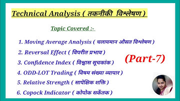 Confidence Index, Odd lot trading, Reversal Effect (Part-7)