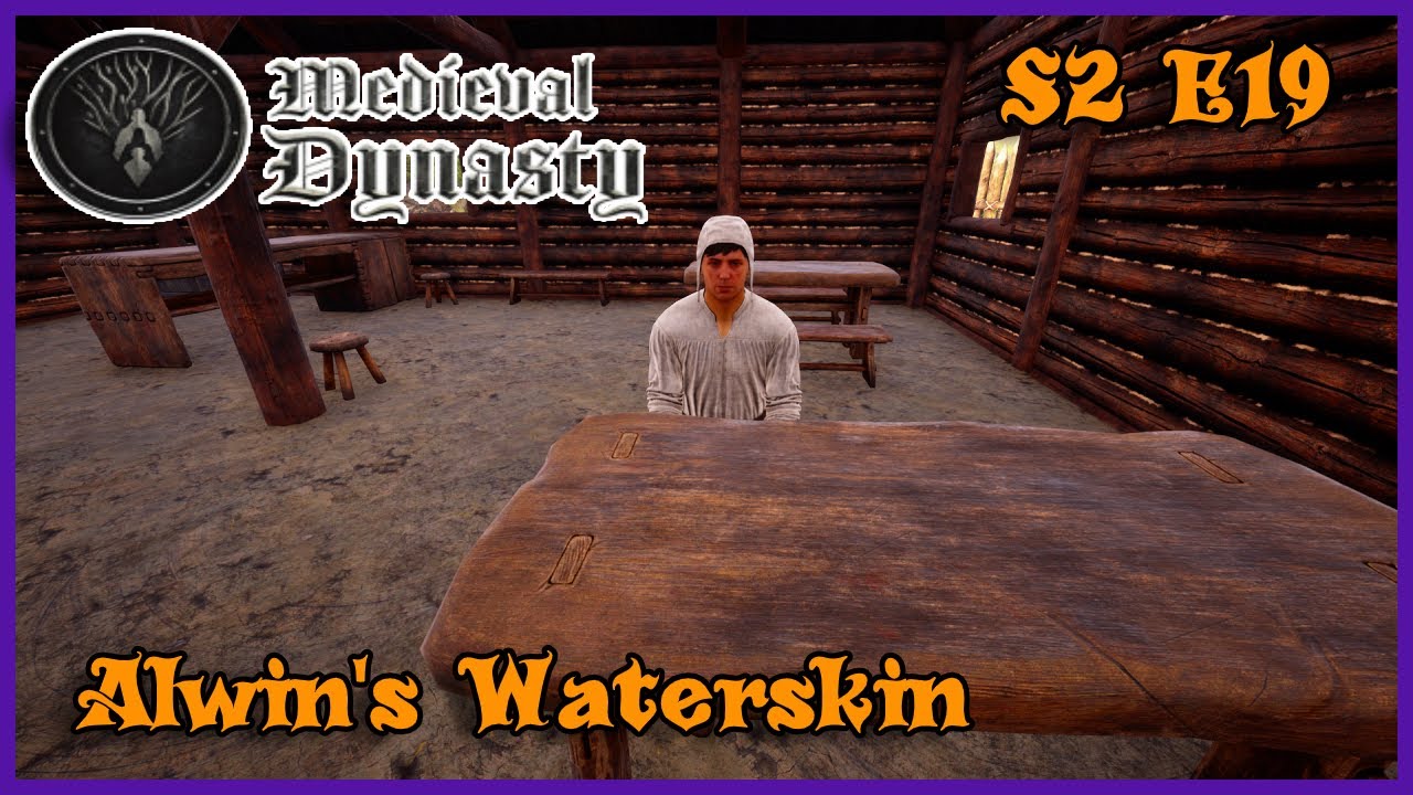 MY WATERSKIN Let's Play Challenge (Medieval Dynasty Gameplay) S2 E19