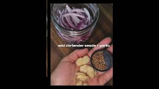 Super easy lacto fermented red onion 🧅 for gut health ☺️ #goodgut #happygut #lactofermentation #fyp