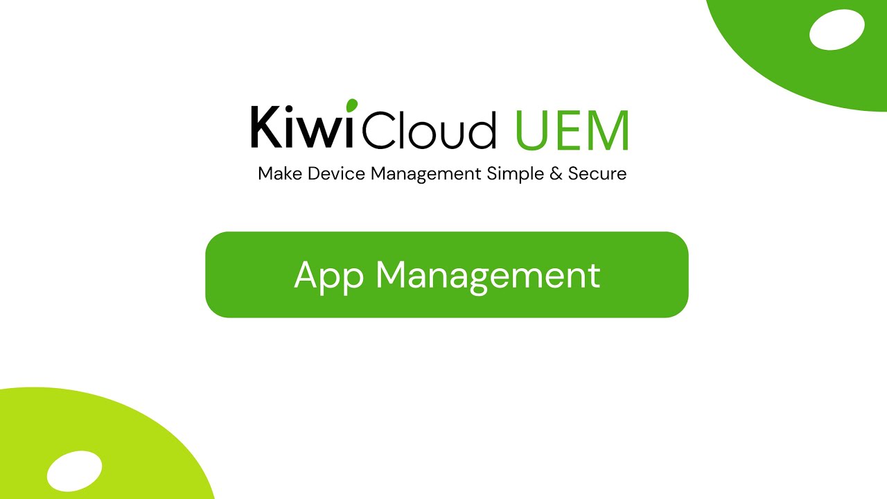 App Management - KiwiCloud