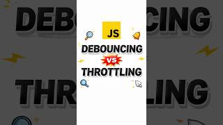 Debouncing vs Throttling  in JavaScript 🔥 | Most Asked Interview Question #javascript #coding
