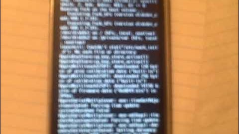 Verbose Boot Mode on iPhone 3G running iOS 4