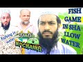 Fish game in shallow water || অগভীর জলে মাছের খেলা || fishing in water || জলে মাছ ধরা @hafsablogs