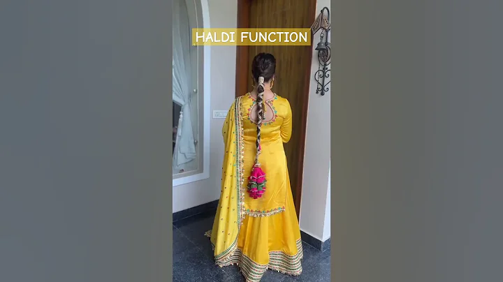 📣📣📣2025 TRENDING LEHENGA FOR HALDI CEREMONY #yellowLehengaWithParanda #shorts  #fashion  #viralvideo