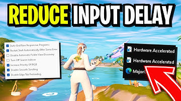 How To Get LESS Input Delay in Fortnite! (Get 0 Input Delay in Fortnite Chapter 3 Season 2!)