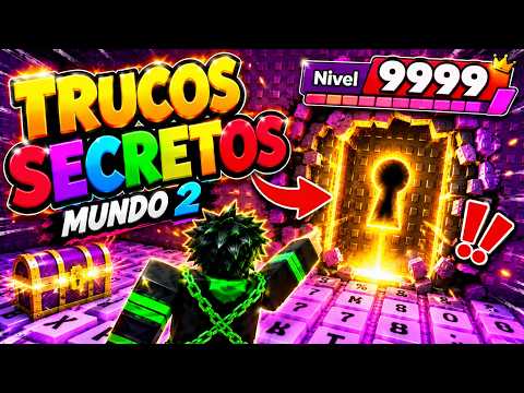 😱 10 TRUCOS SECRETOS para PASAR el MUNDO 2 en ESCAPA DEL TECLADO (ROBLOX)