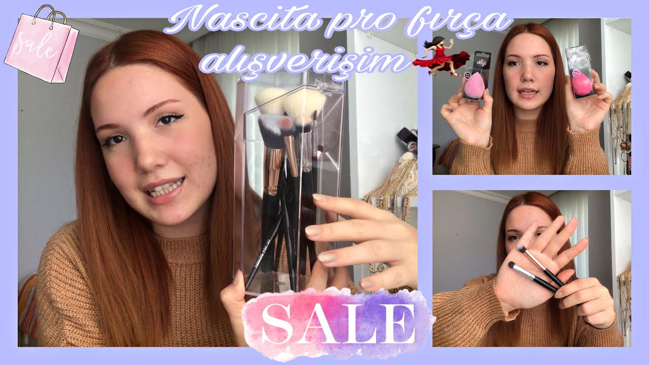 DEV İNDİRİMLİ NASCİTA PRO FIRÇA ALIŞVERİŞİM!/MAKYAJ FIRÇALARI NASIL KULLANILIR?