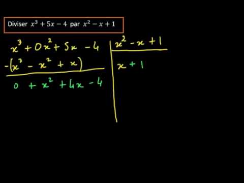 Vidéo: Comment diviser un polynôme ?