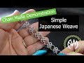 Chain Maille Weave Tutorial - Simple Japanese Weave Bracelet