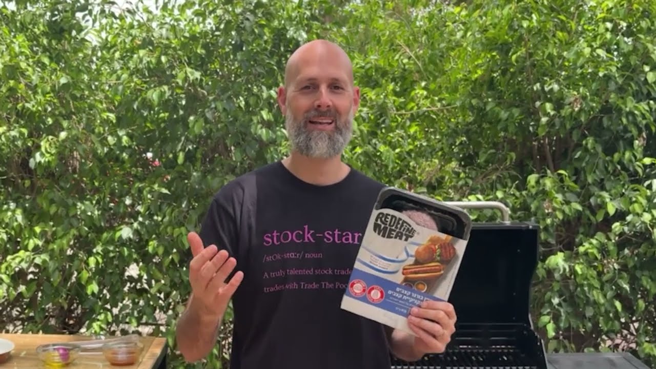 על האש טבעוני עם "בשר חדש" רידיפיין מיט