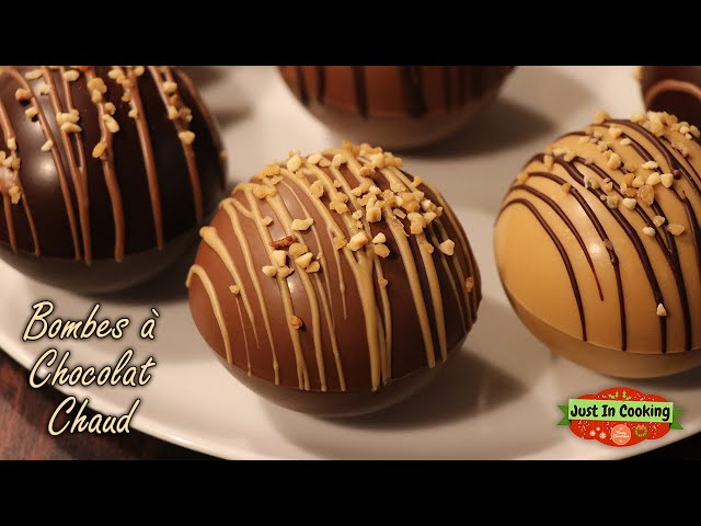 Nos bombes à chocolat chaud sont prêtes! Une coquille de chocolat