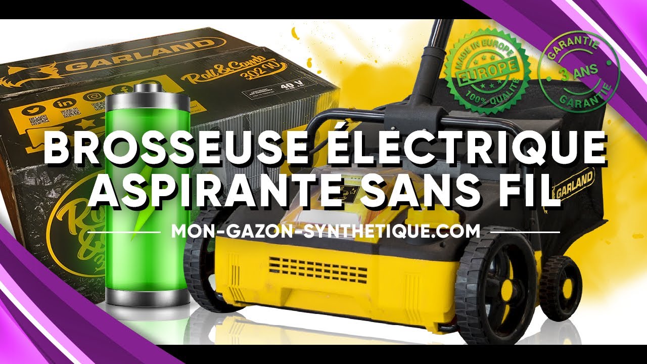 Brosseuse Electrique Aspirante Pour Gazon Synthétique