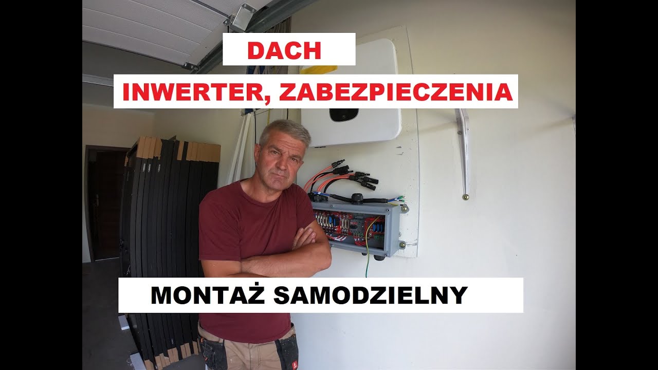 Fotowoltaika  Montaż samodzielny. Falownik i zabezpieczenia już na miejscu.