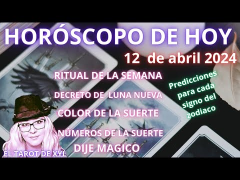 HORÓSCOPO DE HOY 12 DE ABRIL 2024 SIGNO POR SIGNO - YouTube