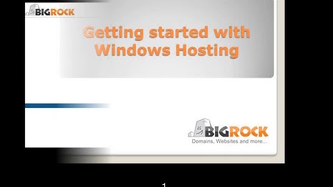How To Start With Windows Hosting (Quick Guide) | BigRock