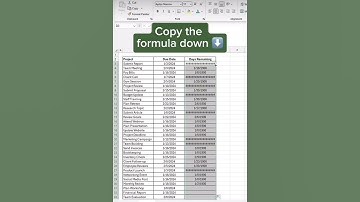 Track remaining days | #excelshorts #exceltips #excelformula #viral #shortsfeed