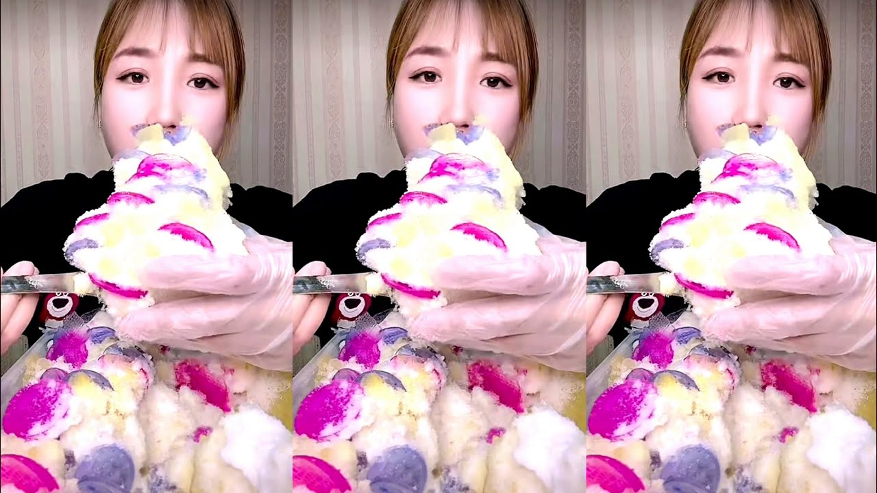 ASMR SHAVED ICE EATING