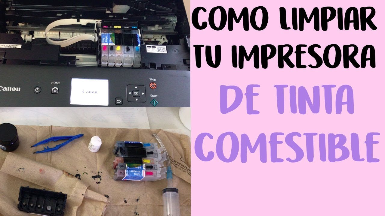 IMPRESORA TINTA COMESTIBLE | COMO LIMPIAR | VERY CHERRY CAKES - YouTube