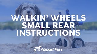 Small Walkin' Wheels Dog Wheelchair  Instructional Video