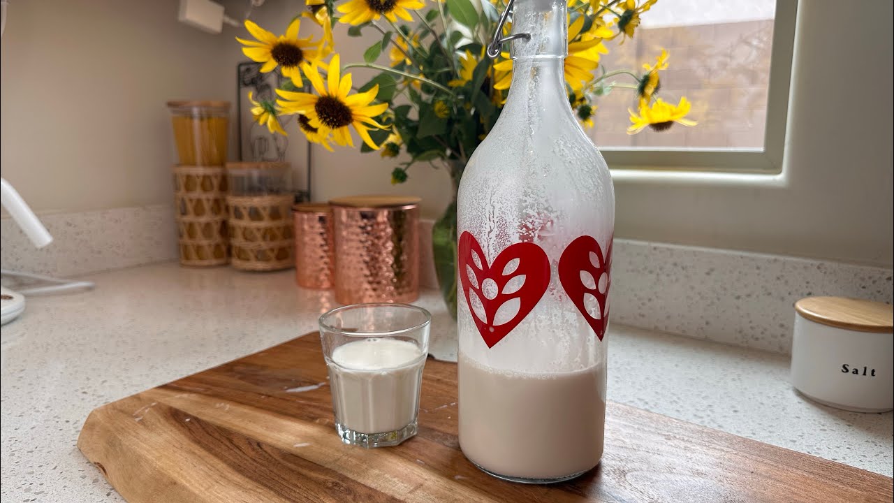 How to make plant based Almond Milk. Vegan milk. Dairy free milk. YouTube