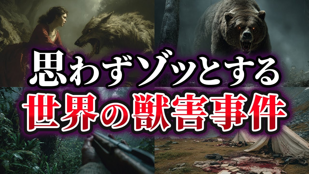 【ゆっくり解説】世界で起こったゾッとする獣害事件5選