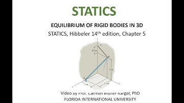 STATICS, Examples 5.16 Equilibrium of rigid bodies in 3D