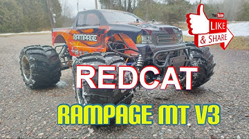 REDCAT RAMPAGE MT V3 1/5 UNBOXING, BREAK IN AND FIRST RUN!