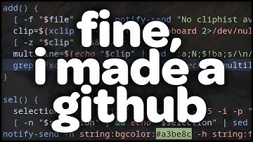 clipboard history via a shell script and dmenu