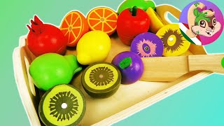 VÁGHATÓ GYÜMÖLCSÖK FÁBÓL | színes gyümölcsöstálca mágnessel – gyerekeknek | Játssz velem! – játékok