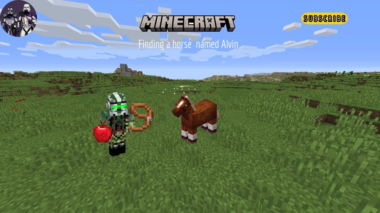 Episode 3 of Minecraft finding a horse named Alvin