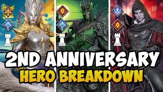 Anniversary Heroes are Here I Full Kits &Breakdown I Moriden, Valara &Astrael I Watcher of Realms