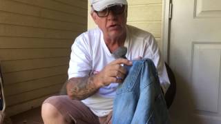 How to make new jeans or Levis look Old and worn the easy way