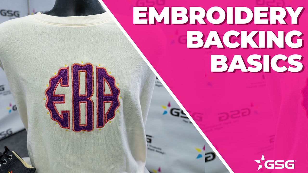 Embroidery Basics: Backing Stabilizer