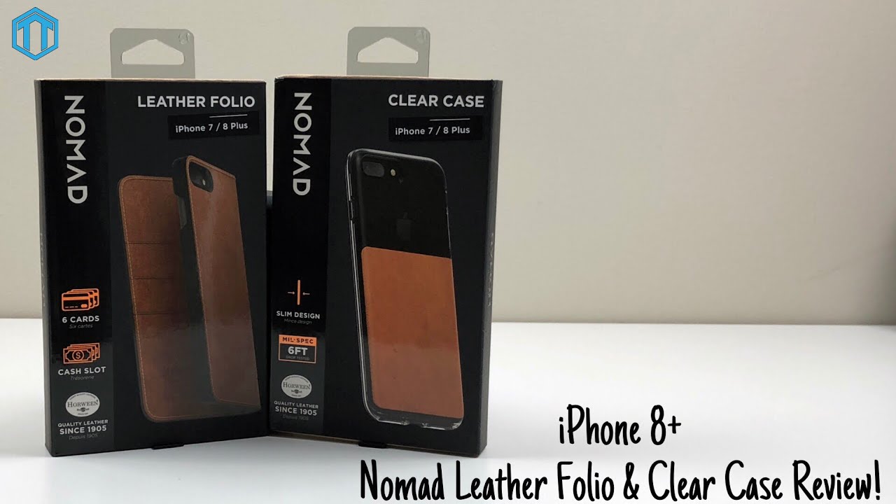 iPhone 8 Plus Nomad Clear Folio & Clear Card Case Review!