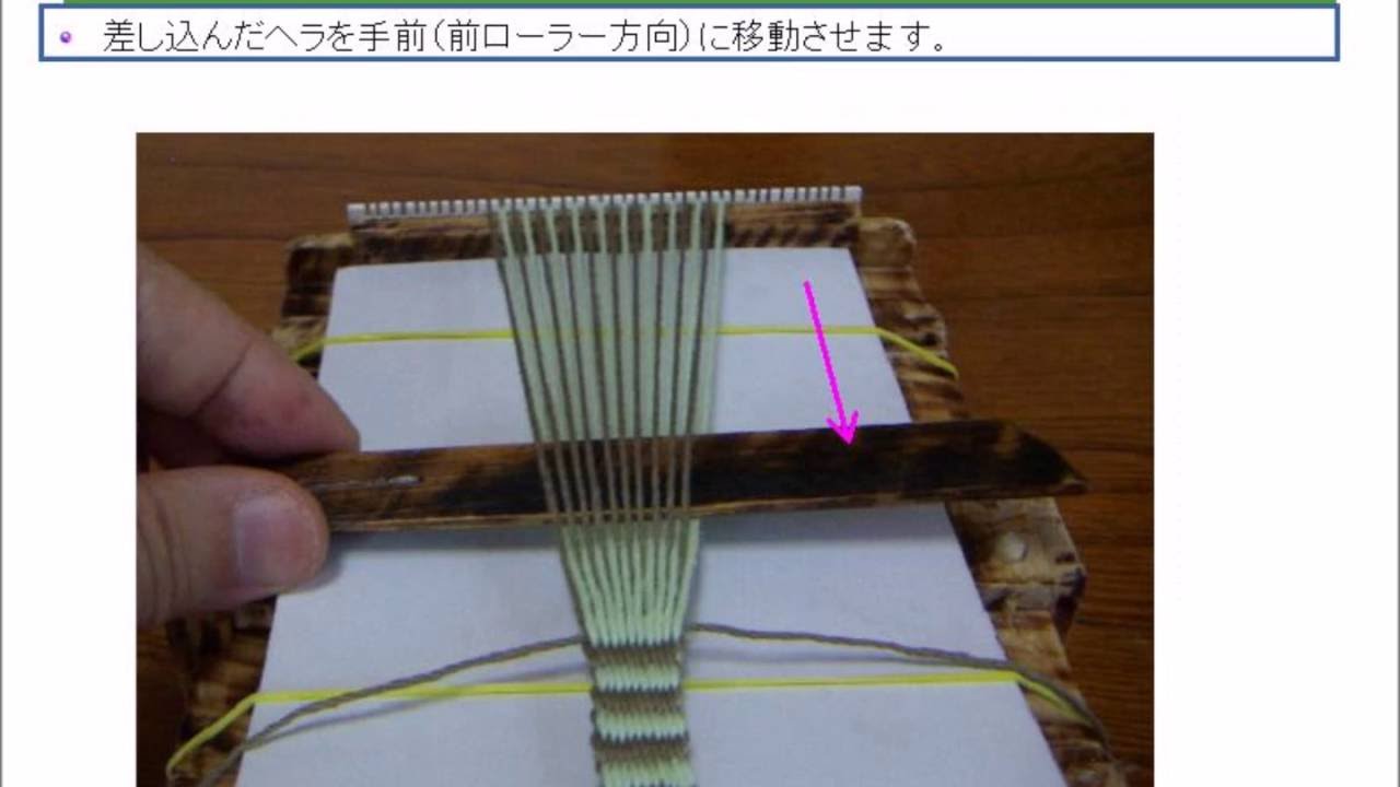 ミニ手織機オルサb40 補助台 真田紐の織り方 Youtube