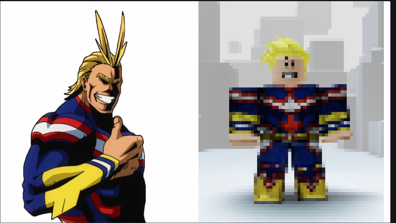 Making All Might from My Hero Academia a Roblox account YouTube