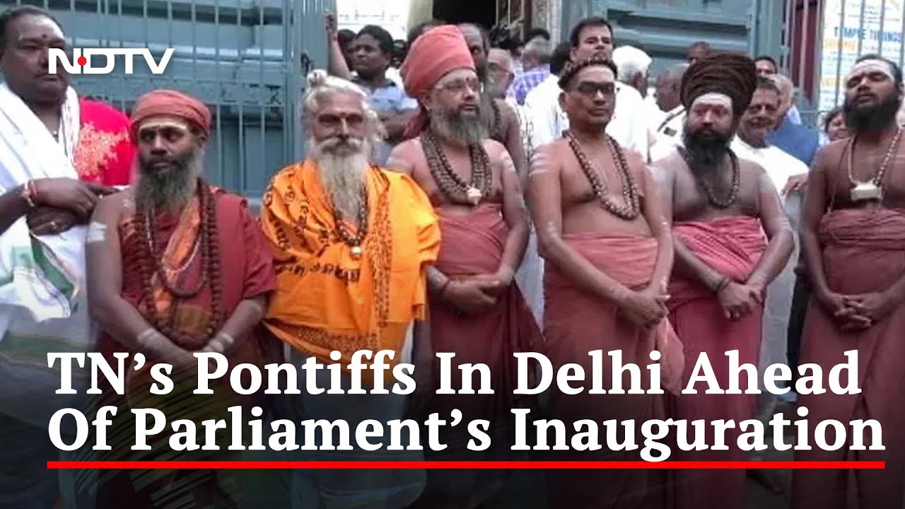 Seers From Tamil Nadu Arrive In Delhi, Prepare For Big 'Sengol' Ceremony