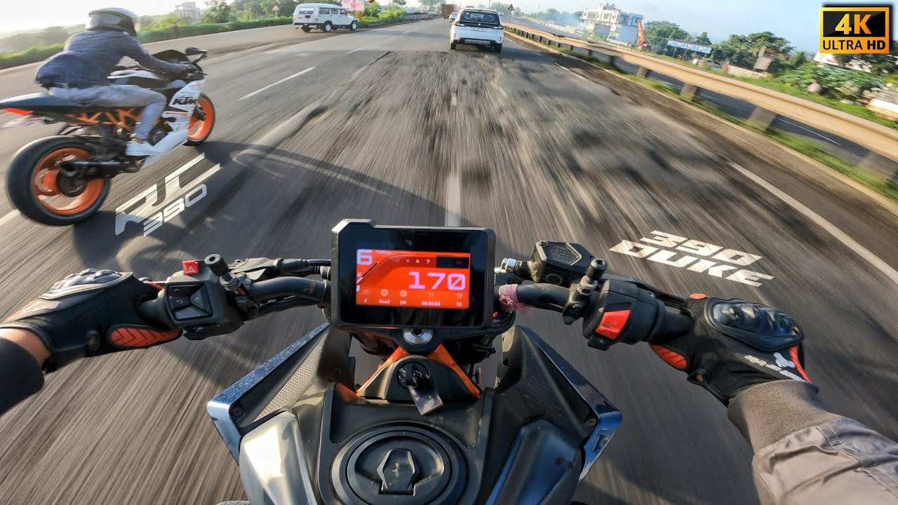 Ktm Duke 390 GEN3 ⚡ Full Throttle On Highway Duke 390 Power Test 🔥 
